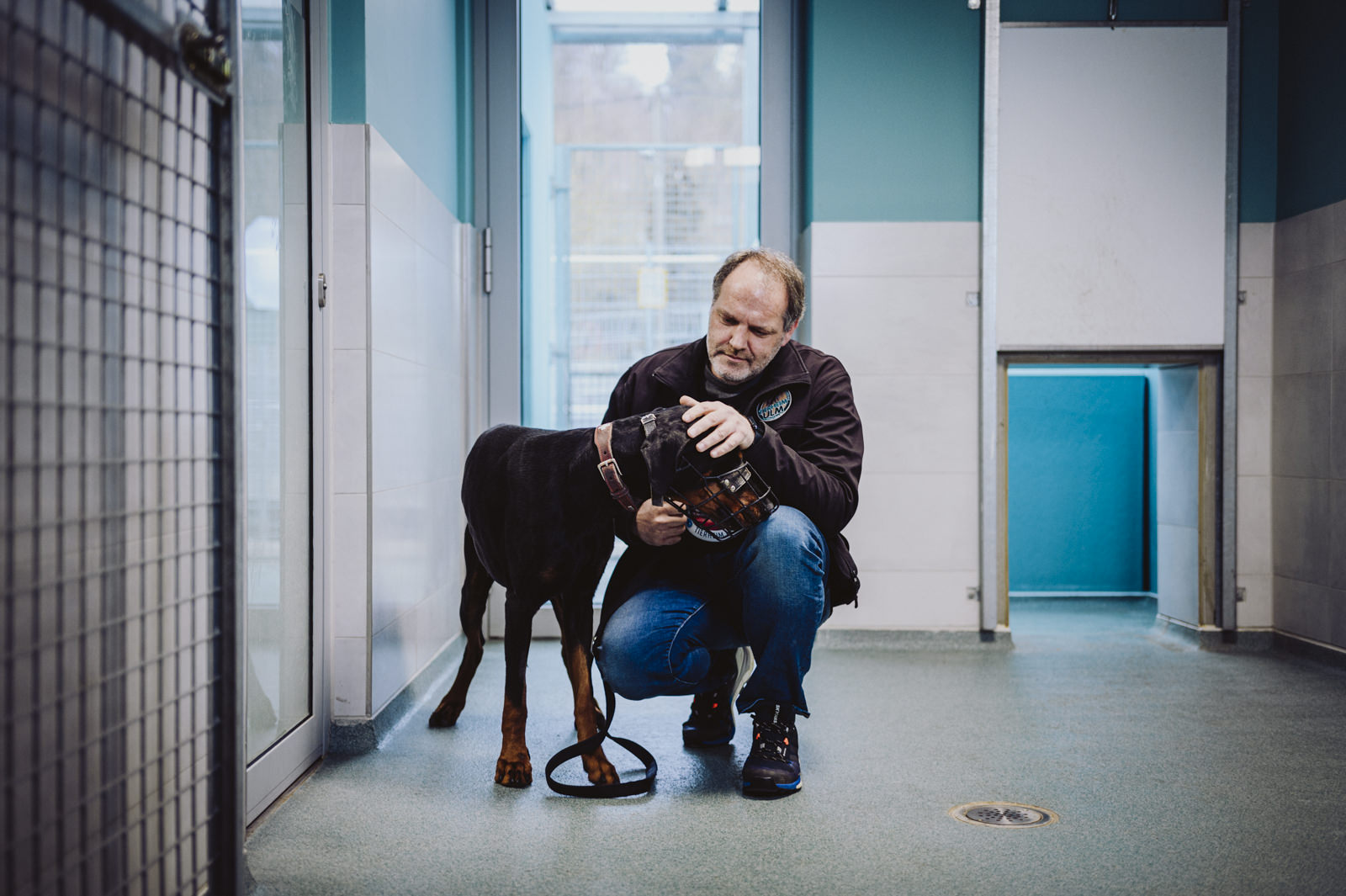 Ralf Peßmann leitet das Tierheim in Ulm. Das Trainingsprojekt „Die zweite Chance“ soll aus bissigen Hunden friedliche Begleiter machen. 